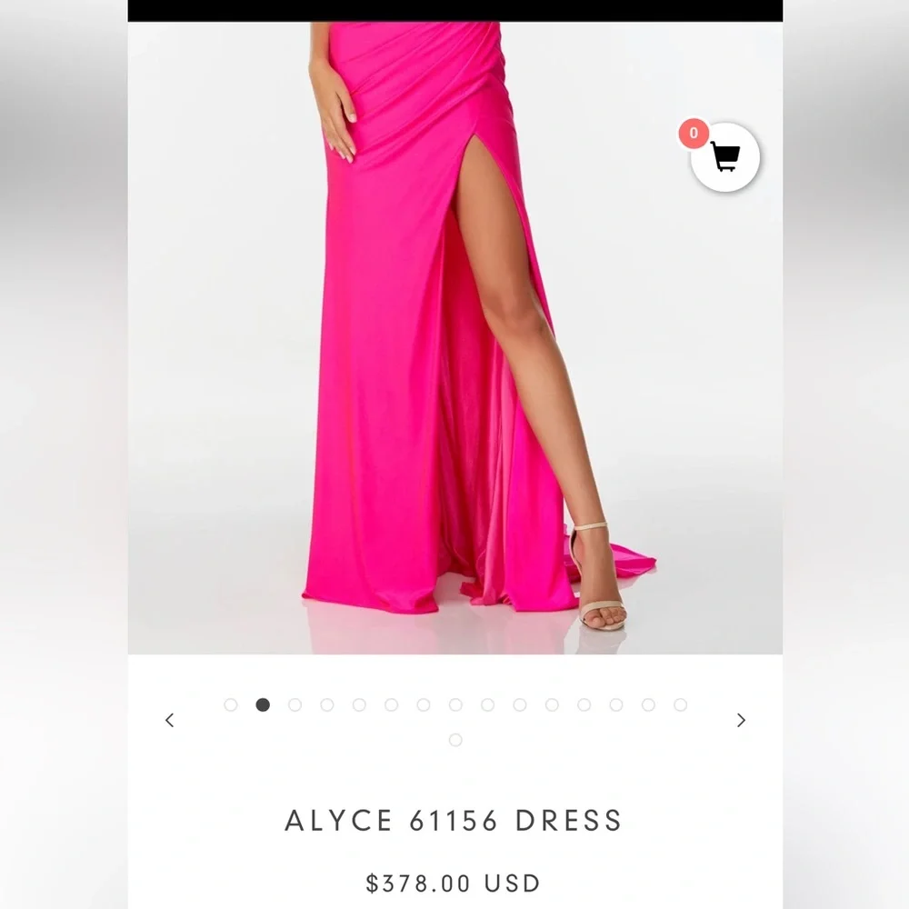 Elegant Pink Evening Gown - Picture 5 of 5